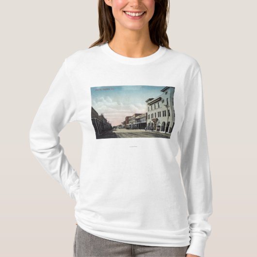 Ansicht von HauptStreetWoodland, CA T-Shirt (Vorderseite)