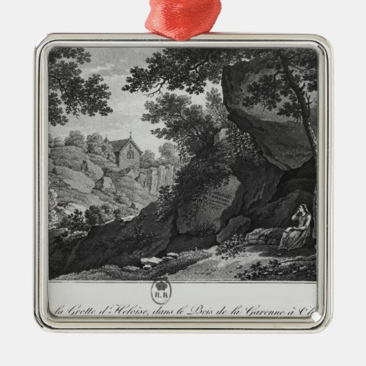 Ansicht von Heloise Grotte das Park La Garenne Silbernes Ornament (Vorne)
