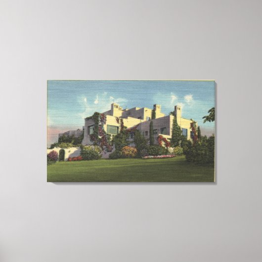 Ansicht von Herbert Hoover's Zuhause, Stanford U. Leinwanddruck (Vorderseite)