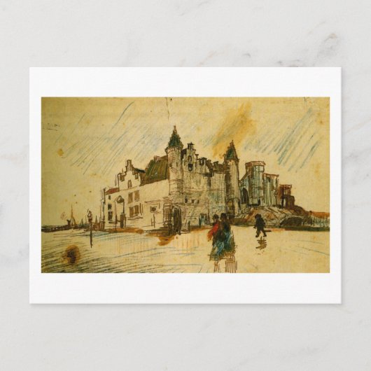 Ansicht von Het Steen (F1351) Van Gogh Fine Art Postkarte (Vorderseite)
