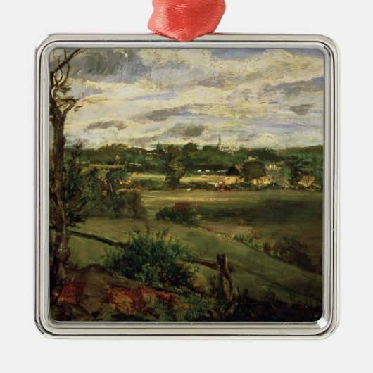 Ansicht von Highgate von Hampstead Heide, c.1834 Silbernes Ornament (Vorne)