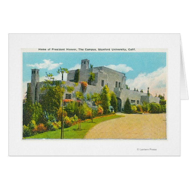 Ansicht von Hoover's Zuhause, Stanford U Campus (Vorderseite (Horizontal))