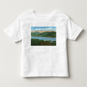 Ansicht von indischem See und von Snowy-Berg Kleinkind T-shirt