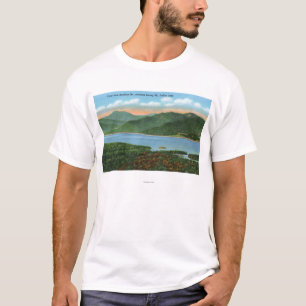 Ansicht von indischem See und von Snowy-Berg T-Shirt