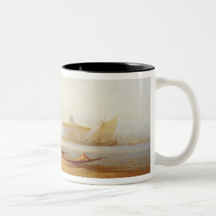 Ansicht von Istanbul, 1864 (Öl auf Leinwand) Zweifarbige Tasse