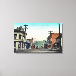 Ansicht von Jackson StreetRoseburg, OR Leinwanddruck