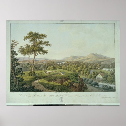 Ansicht von Jena aus Rasenhuehlberg, c.1810 Poster (Vorne)