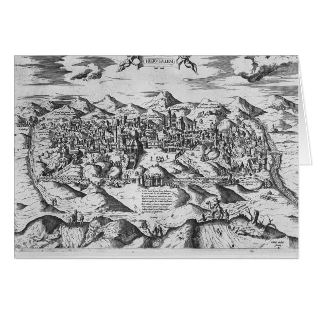 Ansicht von Jerusalem, 1570? (Vorderseite (Horizontal))