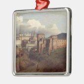 Ansicht von Johannes Lateran, Rom, 1822 Silbernes Ornament (Links)