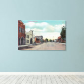 Ansicht von K StreetTulare, CA Leinwanddruck (Insitu (Holzboden))