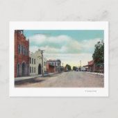 Ansicht von K StreetTulare, CA Postkarte (Vorderseite)