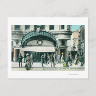 Ansicht von Kearney und Market Street Corner Postkarte