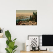 Ansicht von Krogkleven, Ringerike, Norwegen Poster (Heimbüro)