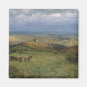 Ansicht von Kronberg in Taunus, Deutschland, 1879 Magnet