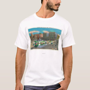 Ansicht von Lafayette-Quadrat und von Hauptstraße T-Shirt