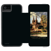 Ansicht von Lichfield Kathedrale Incipio iPhone Geldbeutel-Hülle (Folio Geöffnet)