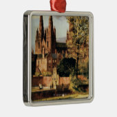 Ansicht von Lichfield Kathedrale Silbernes Ornament (Rechts)