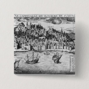 Ansicht von Lissabon Button