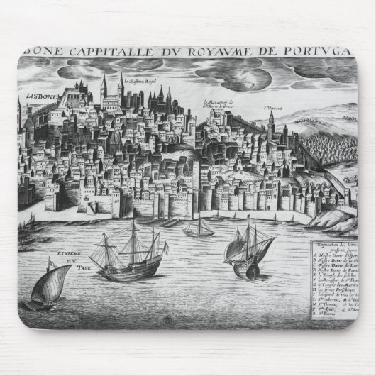 Ansicht von Lissabon Mousepad (Vorne)
