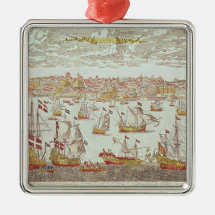 Ansicht von Lissabon Ornament Aus Metall