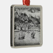 Ansicht von Lissabon Silbernes Ornament (Rechts)