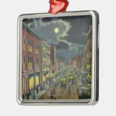 Ansicht von Lissabon-Straße nachts Ornament Aus Metall (Links)