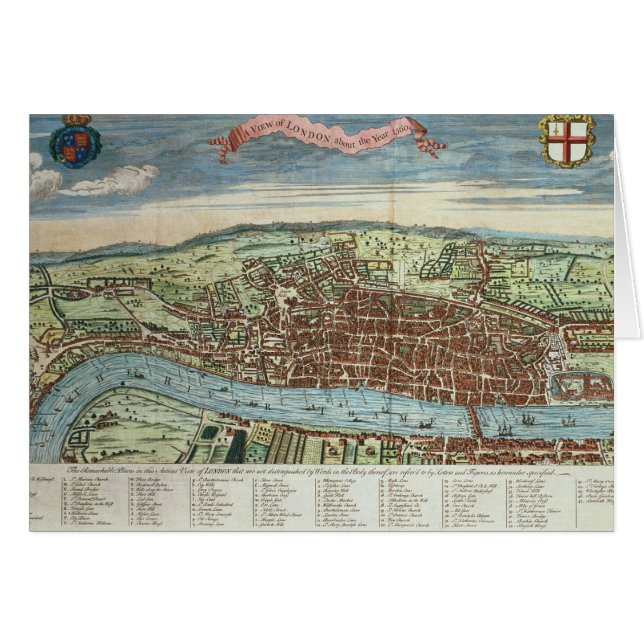 Ansicht von London, c.1560 (Vorderseite (Horizontal))