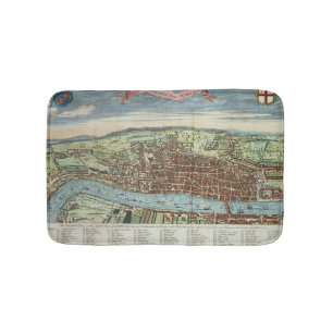Ansicht von London, c.1560 Badematte