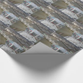 Ansicht von London Eye Wrapping Paper Geschenkpapier (Ecke)