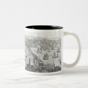 Ansicht von London Zweifarbige Tasse