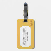 Ansicht von Los Angeles, 1894 Gepäckanhänger (Rückseite vertikal)