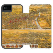 Ansicht von Los Angeles, 1894 Incipio iPhone Geldbeutel-Hülle (Folio Geöffnet)