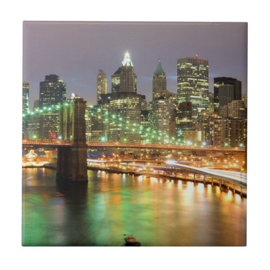 Ansicht von Lower Manhattan und von Fliese (Vorderseite)