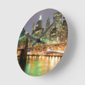 Ansicht von Lower Manhattan und von Runde Wanduhr (Winkel)