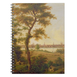 Ansicht von Lübeck, 1869 (Öl auf Leinwand) Notizblock