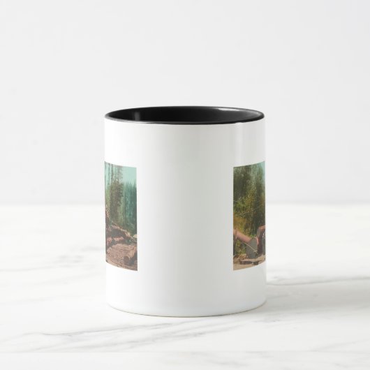Ansicht von Lumberjacks, Logging SceneSterling, CA Tasse (Zentrum)