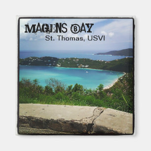 Ansicht von Magens Bucht, St Thomas, USVI Magnet