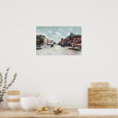 Ansicht von Main StreetDavison, MI Poster (Küche)
