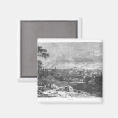 Ansicht von Manchester, graviert von T.Gustyne Magnet (Vorderseite/Rückseite)