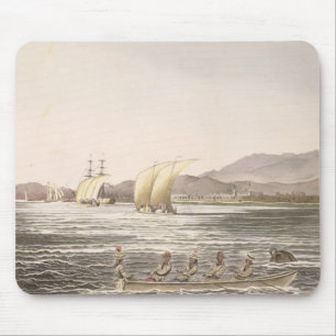 Ansicht von Manila, Philippinen, 1826 Mousepad