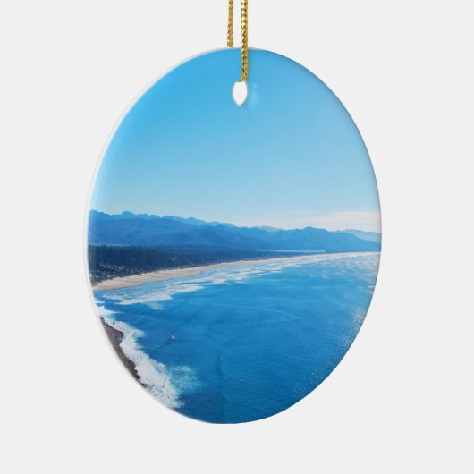 Ansicht von Manzanita Strand, Oregon-Küste Keramik Ornament (Rechts)