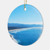 Ansicht von Manzanita Strand, Oregon-Küste Keramik Ornament (Links)