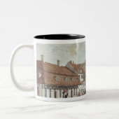 Ansicht von Mauer Strasse, Berlin, 1776 Zweifarbige Tasse (Links)