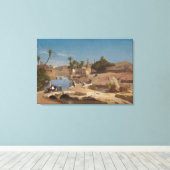 Ansicht von Medinet EL-Fayoum Leinwanddruck (Insitu (Holzboden))