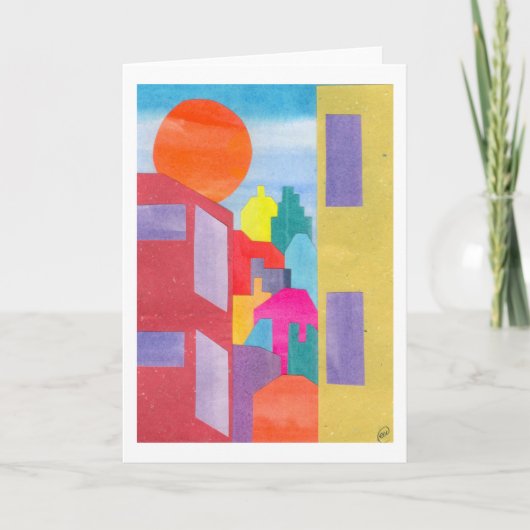 Ansicht von meinem Fenster Karte (Vorderseite)