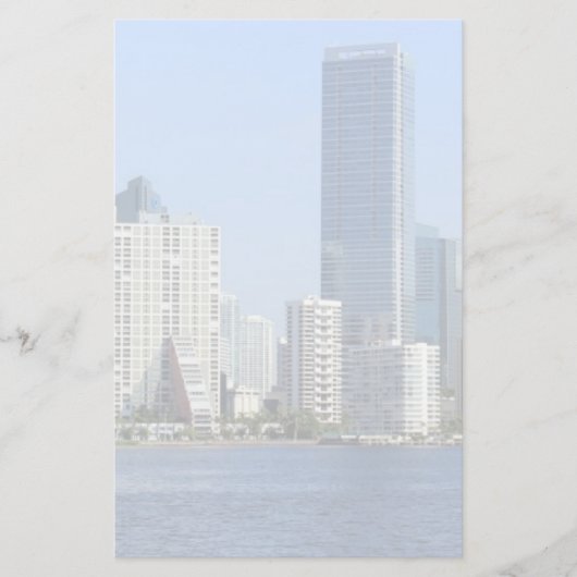 Ansicht von Miami-Skylinen Briefpapier (Vorderseite)