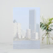 Ansicht von Miami-Skylinen Briefpapier (Stehend Vorderseite)