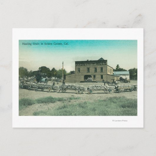 Ansicht von Millers Hauling Grain to Mill Postkarte (Vorderseite)