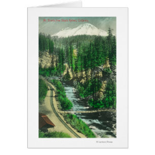 Ansicht von Mt. Shasta von Shasta Rückzug