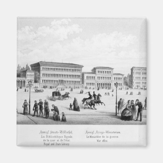 Ansicht von München, 1869 Magnet (Vorne)